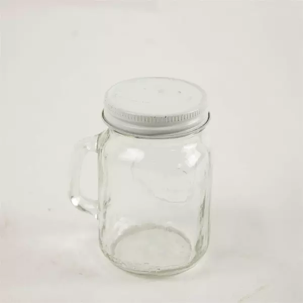 Golden Harvest Mini Mason Jar w/ Lid Clear Glass Small Storage 3.5in