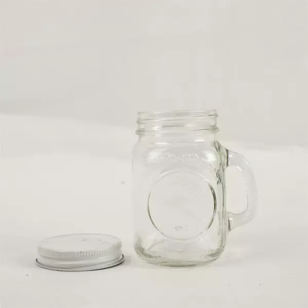 Golden Harvest Mini Mason Jar w/ Lid Clear Glass Small Storage 3.5in