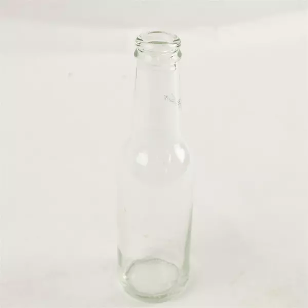 Clear Glass Bottle 7.5in Tall Decorative Vase Craft Display