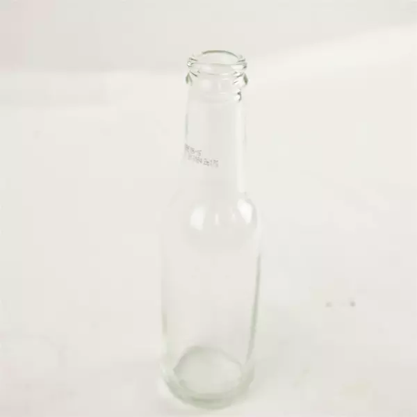 Clear Glass Bottle 7.5in Tall Decorative Vase Craft Display