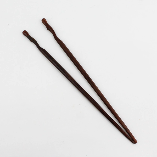 Lot Of 4 (Sets Of 2 Pairs) Unbranded Solid Wooden Brown Chopsticks 10" Long