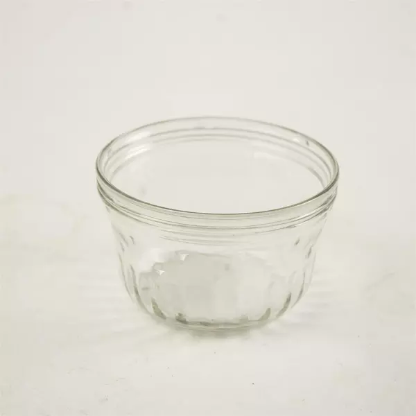 Vintage Kerr Clear Glass Jelly Jam Canning Jar 3.5x2.25in