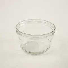 Vintage Kerr Clear Glass Jelly Jam Canning Jar 3.5x2.25in