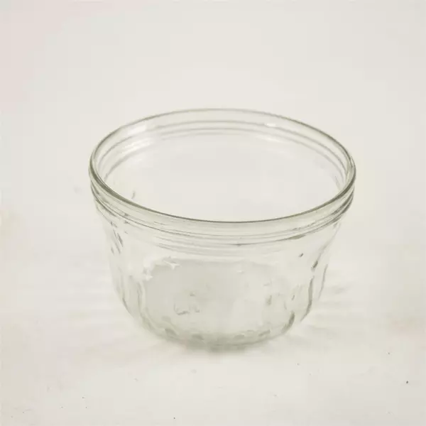 Vintage Kerr Clear Glass Jelly Jam Canning Jar 3.5x2.25in
