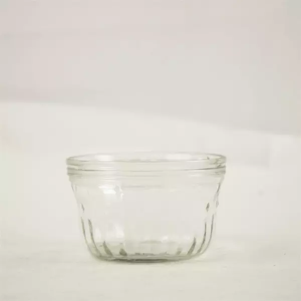 Vintage Kerr Clear Glass Jelly Jam Canning Jar 3.5x2.25in