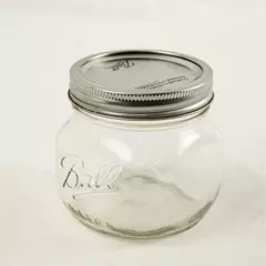 Ball Mason Jar Glass w/ SureTight Lid Used Canning Storage Jar