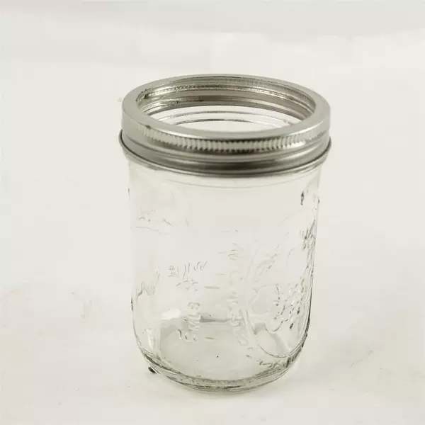 Ball Wide Mouth Mason Jar Clear Glass 5in Tall - Pre-owned (No lid, Ring Only)