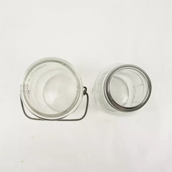 Lot of 2 Ball Mason Jars Eclipse Wide Mouth with Hinge - No Lid