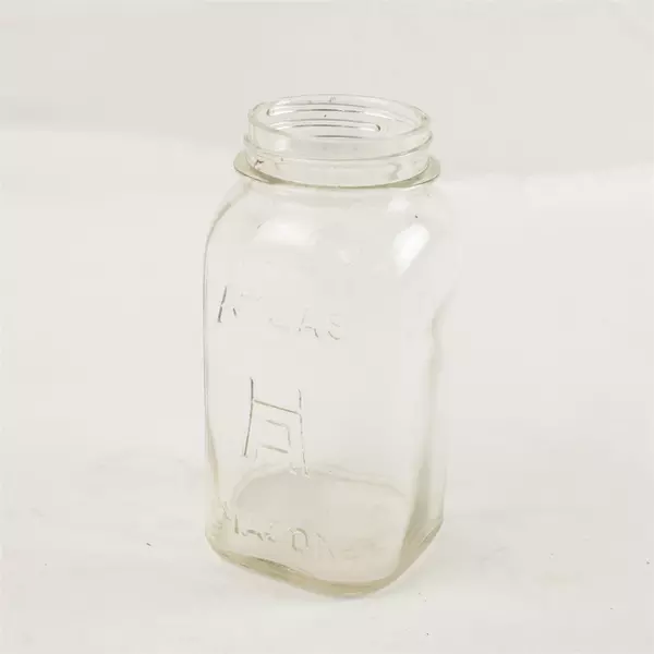 Vintage Hazel-Atlas Strong Shoulder Mason Jar Clear No Lid