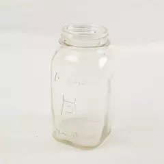 Vintage Hazel-Atlas Strong Shoulder Mason Jar Clear No Lid