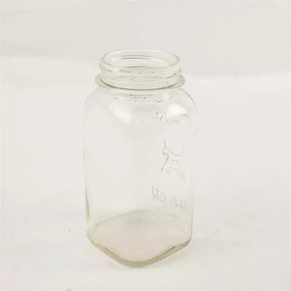 Vintage Hazel-Atlas Strong Shoulder Mason Jar Clear No Lid
