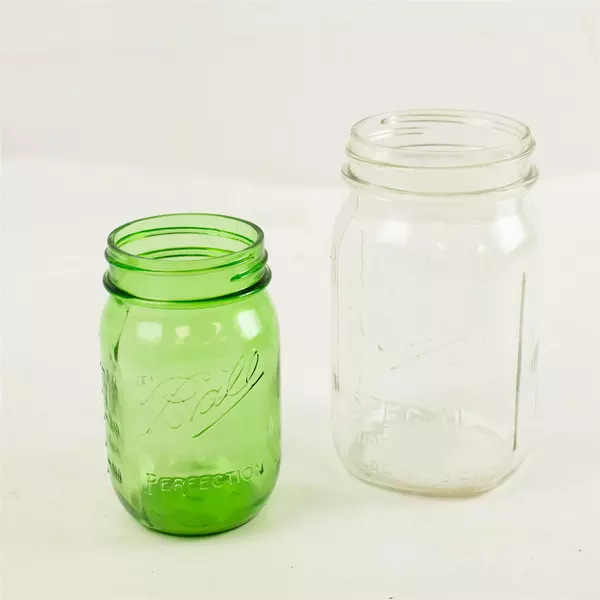 Lot of 2 Ball Mason Jars Special Wide Mouth & Green Perfection Jar