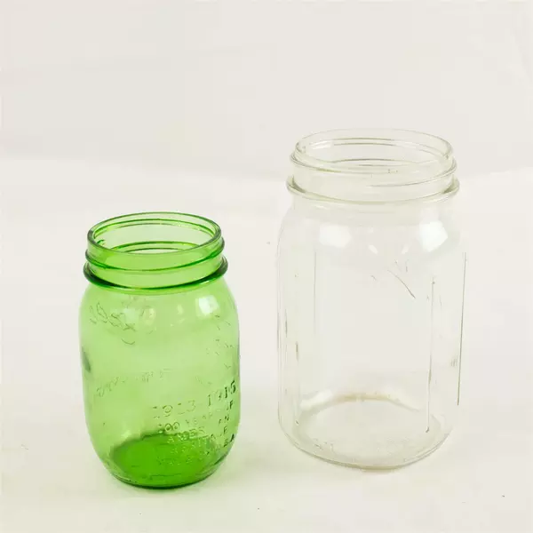 Lot of 2 Ball Mason Jars Special Wide Mouth & Green Perfection Jar