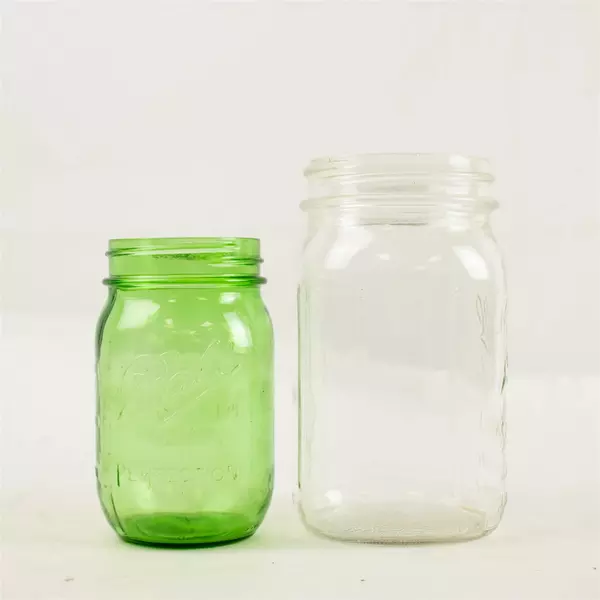 Lot of 2 Ball Mason Jars Special Wide Mouth & Green Perfection Jar
