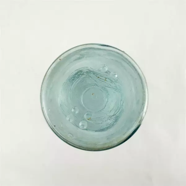 Vintage Ball Perfect Mason Blue Glass Jar w/ Zinc Lid