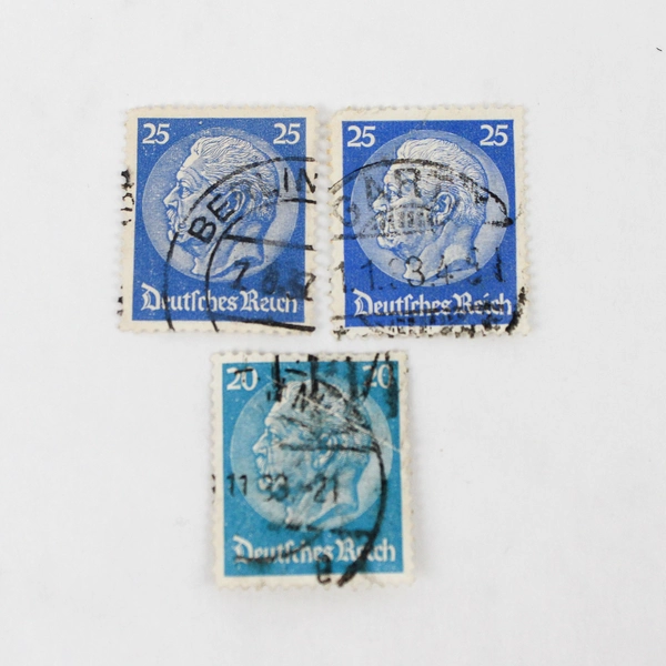 Lot Of 10 Germany Hindenburg 3/5/6/8/12/15/20/25 Pfennig Stamps Used 1930s