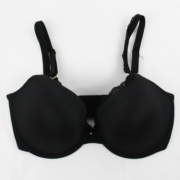 Soma Embraceable Push Up Bra Lace Trim Black Women's Size 36DD