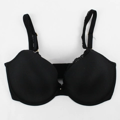 Soma Embraceable Push Up Bra Lace Trim Black Women's Size 36DD