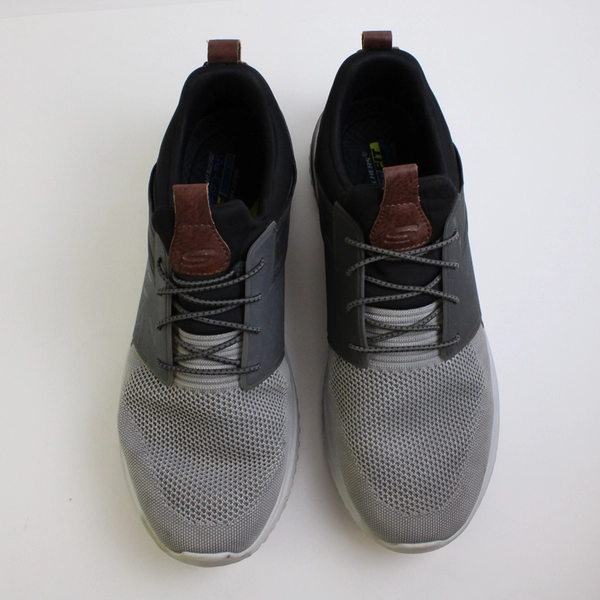 Skechers Delson Sneakers Gray and Black Men's US Size 13