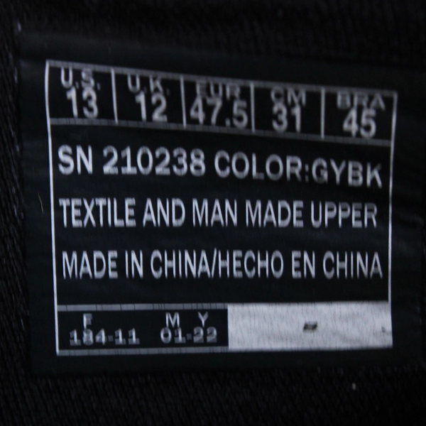 Skechers Delson Sneakers Gray and Black Men's US Size 13