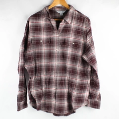 Old Navy The Boyfriend Shirt Long Sleeve Button Up Flannel Shirt Women's L Tall