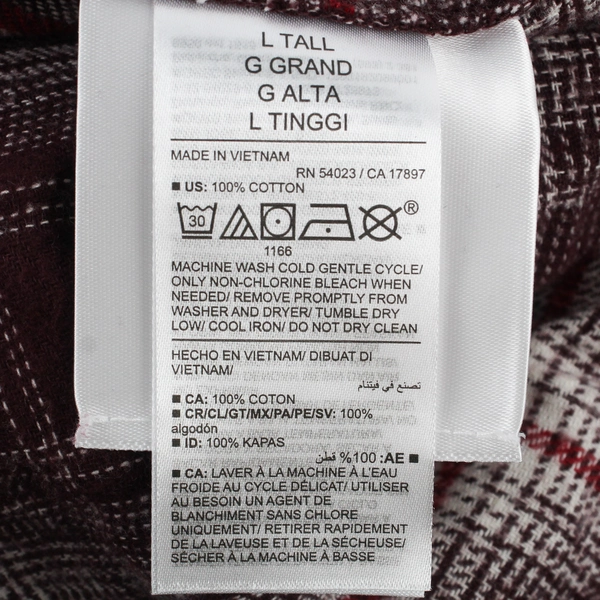 Old Navy The Boyfriend Shirt Long Sleeve Button Up Flannel Shirt Women's L Tall