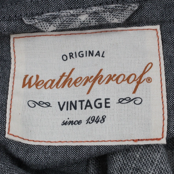 Weatherproof Gray Flannel Long Sleeve Button Up Men's Shirt Size XL