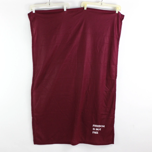 Lot of 2 Freedom Is Not Free Patriotic Small Fleece Throw Blankets 35" x 50"