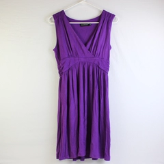 Harhay Purple Knee-Length Sleeveless Dress Women's Size Medium