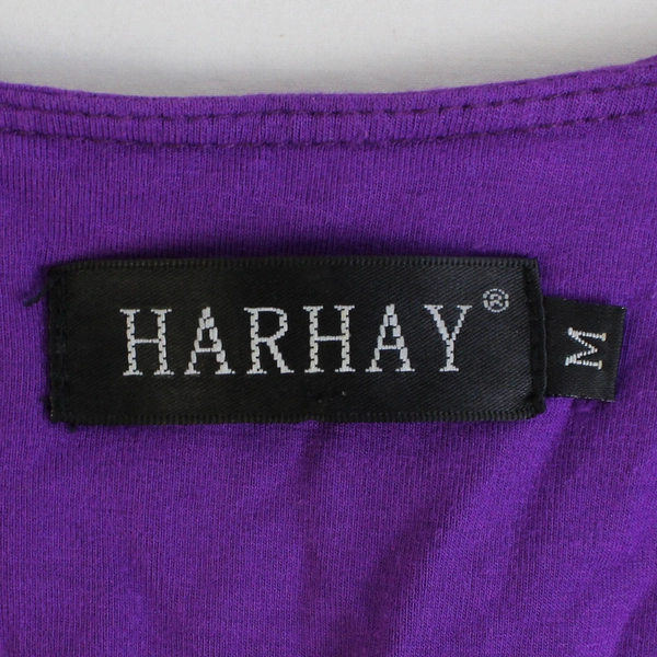 Harhay Purple Knee-Length Sleeveless Dress Women's Size Medium