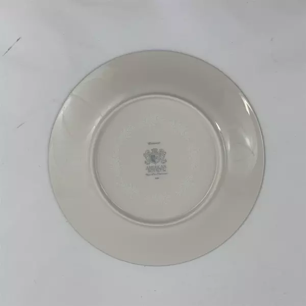 Lot Of 3 American Royalty Winterset Pattern Salad Plates 7.75" China Silver Trim