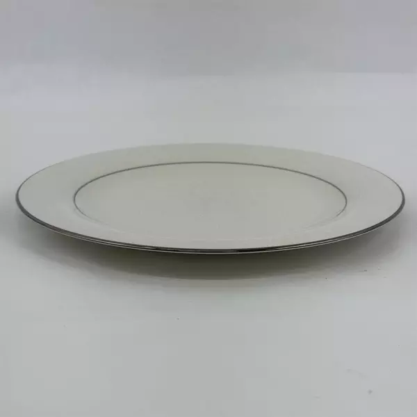 Lot Of 3 American Royalty Winterset Pattern Dinner Plates 11" China Silver Trim