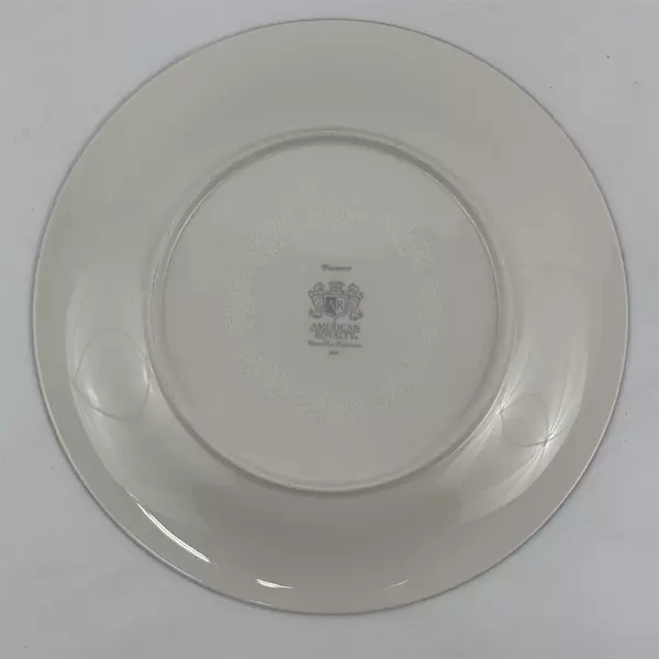 Lot Of 3 American Royalty Winterset Pattern Dinner Plates 11" China Silver Trim