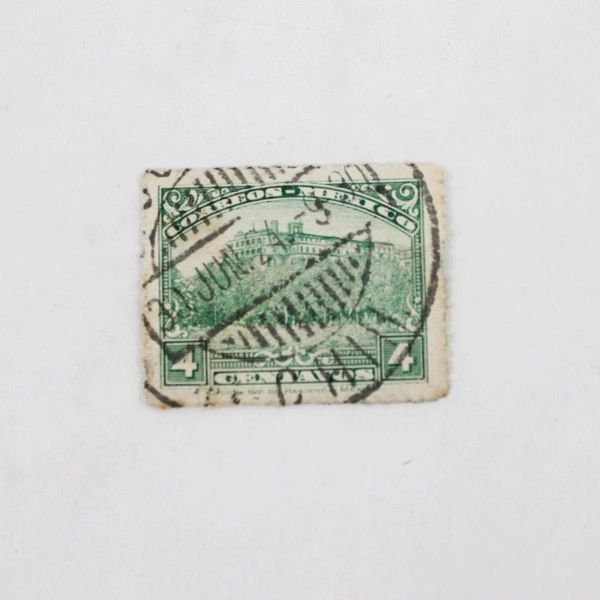 Mexico 1924 Chapultepec Castle 4 Centavos Stamp Used Canceled