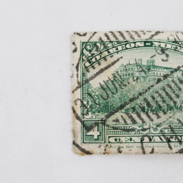 Mexico 1924 Chapultepec Castle 4 Centavos Stamp Used Canceled