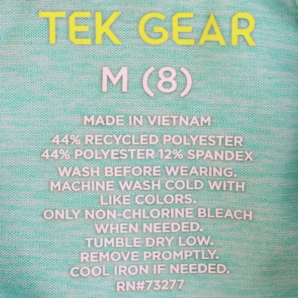 Tek Gear Seafoam Green Athletic Hoodie Girls' Size Medium 8