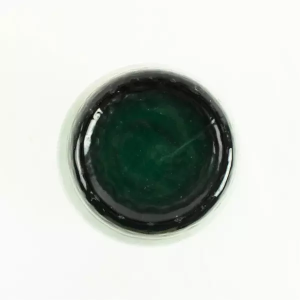 Teal Glass Vase 10.5in Tall Rounded Flower Vase Decorative Accent