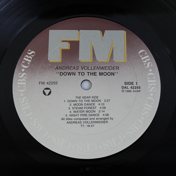 Andreas Vollenweider Down to the Moon  Record Album Vinyl LP