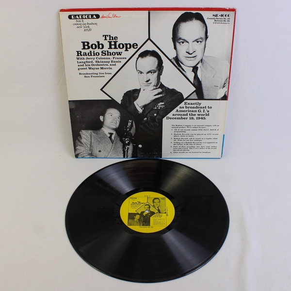 Radiola: The Bob Hope Radio Show, 12" 33 LP Vinyl Record Album