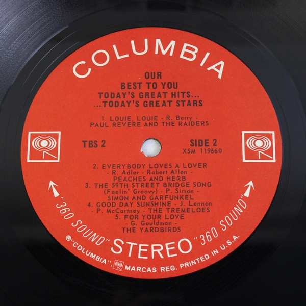 Our Best To You Today’s Great Hits Today’s Great Stars LP Vinyl Record Album