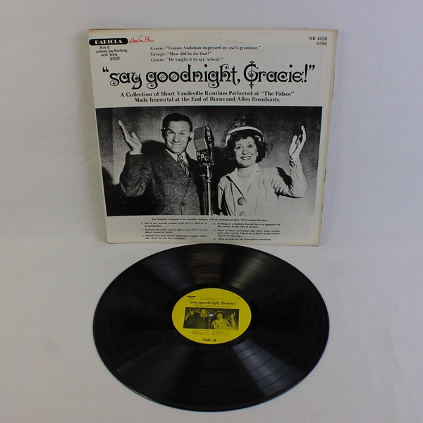 GEORGE BURNS & GRACIE ALLEN: The George Burns & Gracie Allen Show RADIOLA 12" LP