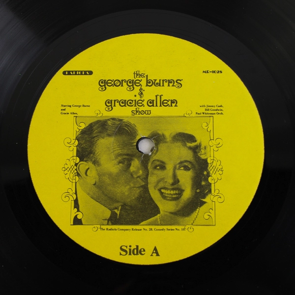 GEORGE BURNS & GRACIE ALLEN: The George Burns & Gracie Allen Show RADIOLA 12" LP