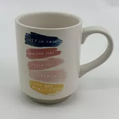 Morgan Harper Nichols/Fringe "You Are Beautiful" Stoneware Mug 4.25" Tall