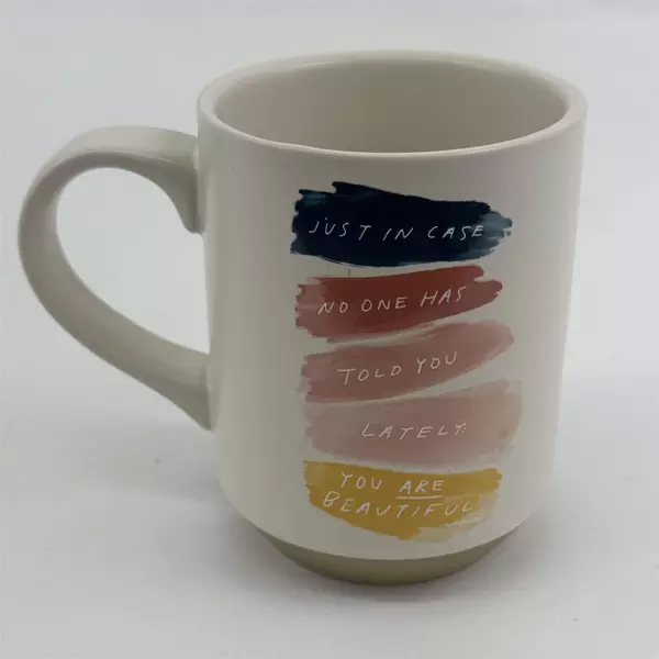 Morgan Harper Nichols/Fringe "You Are Beautiful" Stoneware Mug 4.25" Tall