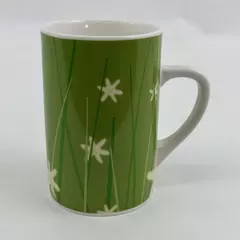 Starbucks 2004 Spring Meadow Series Green Grass Ceramic Mug 4.75" Tall