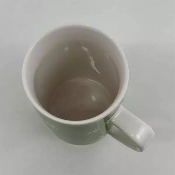 Starbucks 2004 Spring Meadow Series Green Grass Ceramic Mug 4.75" Tall