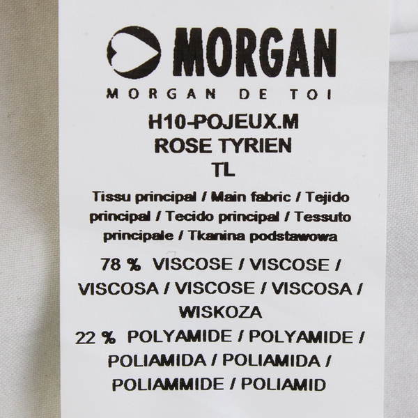 Morgan De Toi Fuchsia Pink Cutout Neckline Long-Sleeved Knit Top Women's Size TL