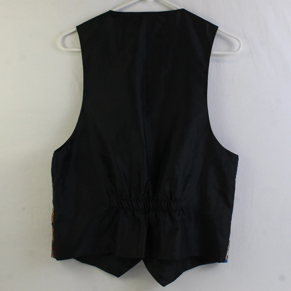 Christmas Ornament Pattern Button-Up Vest Women's Size XL