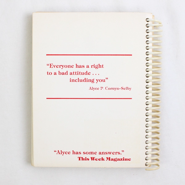 Take Your Hands Off My Attitude! Alyce P Cornyn-Selby 1987 SB Paperback