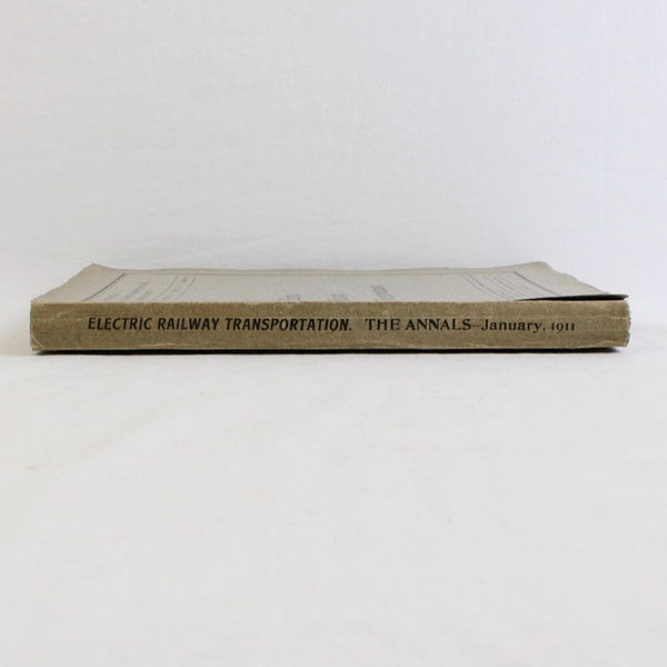 Electric Railway Transportation Bi-Monthly Issue Vol 37 No 1 January 1911 PB
